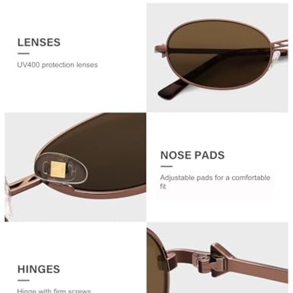 Retro Oval Sunglasses Y2K Vintage Trendy Designer Unisex Sunnies